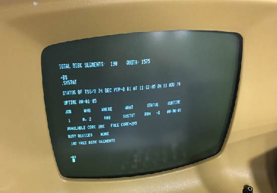 Time-sharing in 12KW: Running TSS/8 On Real PDP-8 Hardware